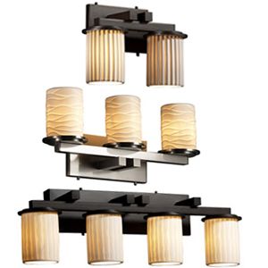 Limoges Dakota Straight Bath Bar by Justice Design Group - Starlight Lighting USA and Canada